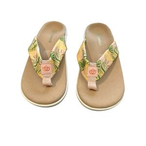 Spenco‎ Orthotic Orthopedic Sandal Flip-Flop Size 9D Tropical Floral #S36-3
